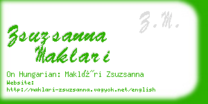 zsuzsanna maklari business card